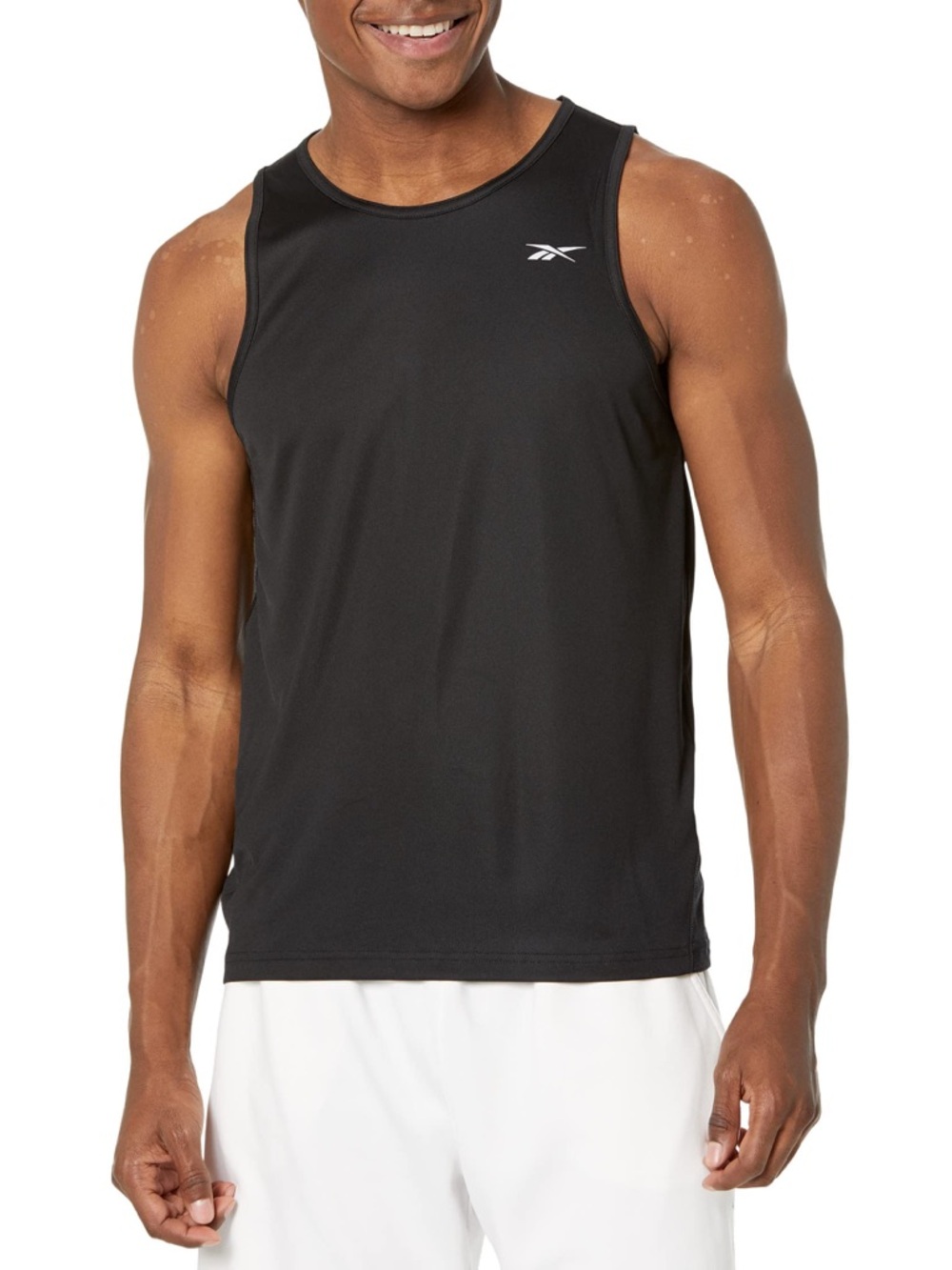 Reebok Black Men's Performance Tank Top With Logo